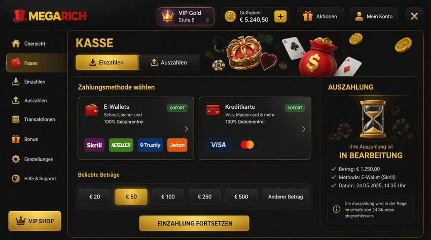 Testimonianza su MegaRich Casino: Bonus e Metodi di Prelievo