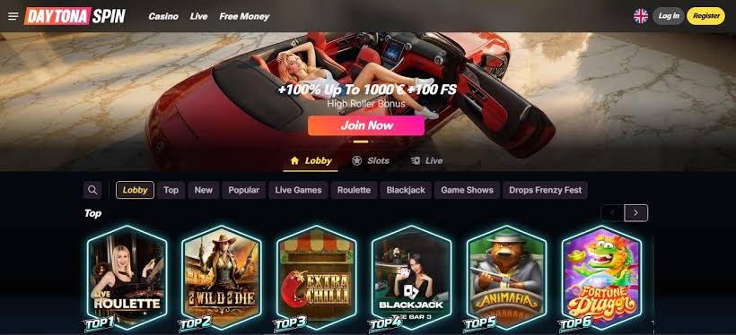 Daytona Spin Online Casino UK